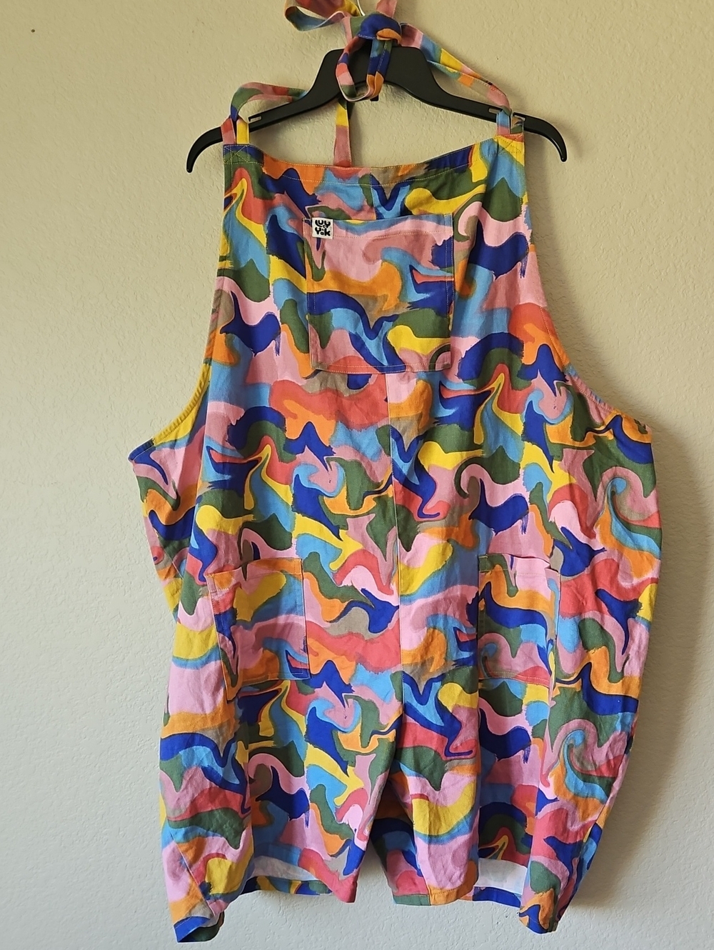 Lucy And Yak 28 Plus Colorful Swirl Print Romper